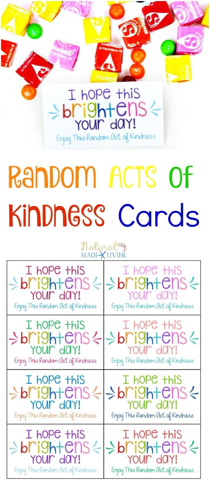 The Best Random Acts Of Kindness Printable Cards Free Natural Beach Living