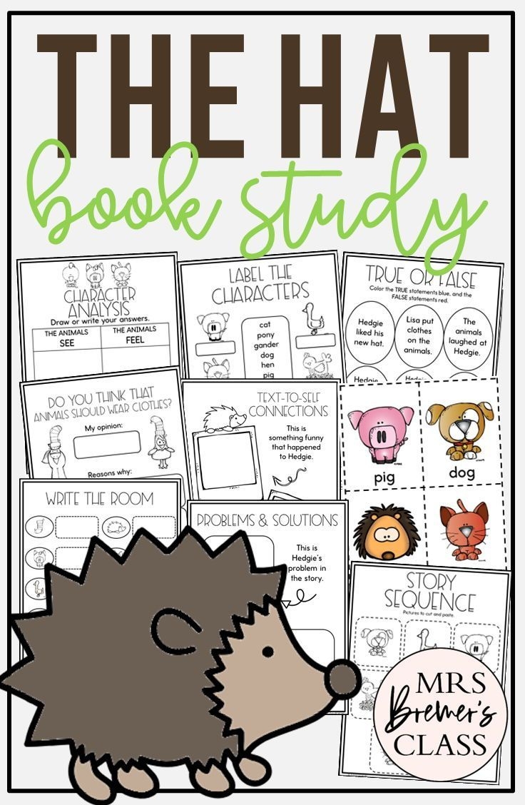 The Hat Jan Brett Book Activities Craft