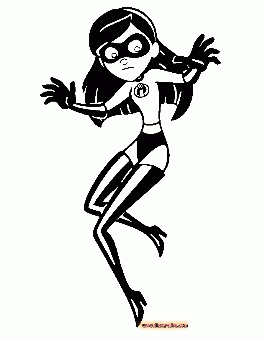 The Incredibles Coloring Pages Disneyclips