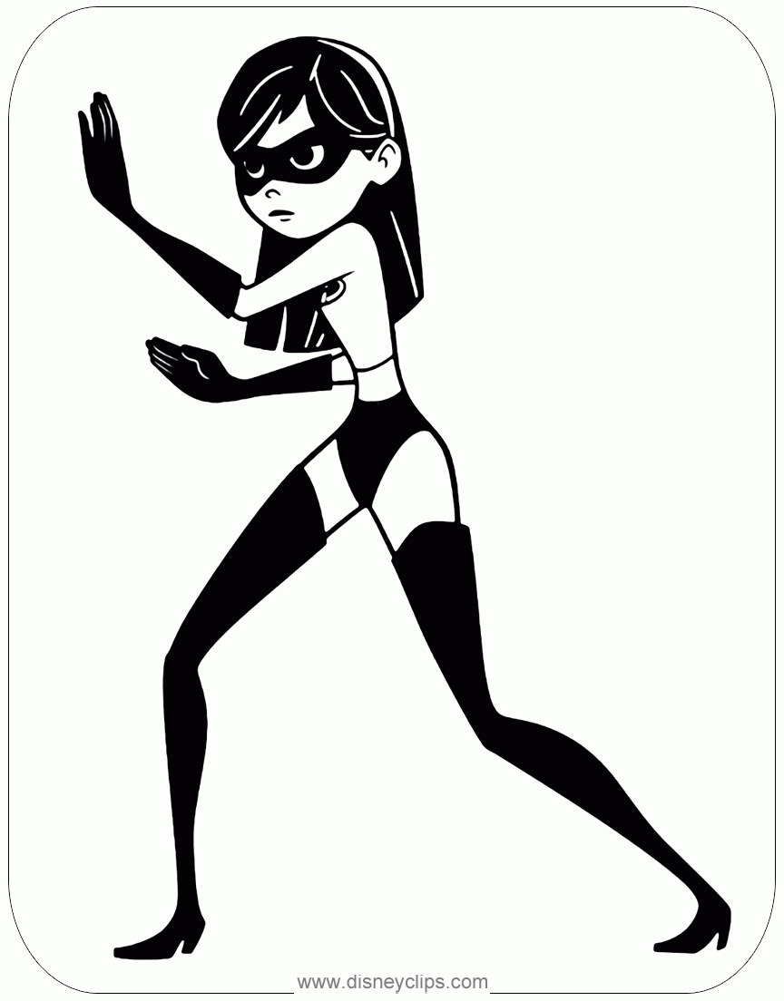 The Incredibles Coloring Pages Disneyclips