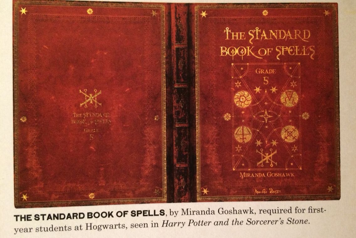 The Standard Book Of Spells Cover For First Year Students At Hogwarts In The Harry Potter Films 