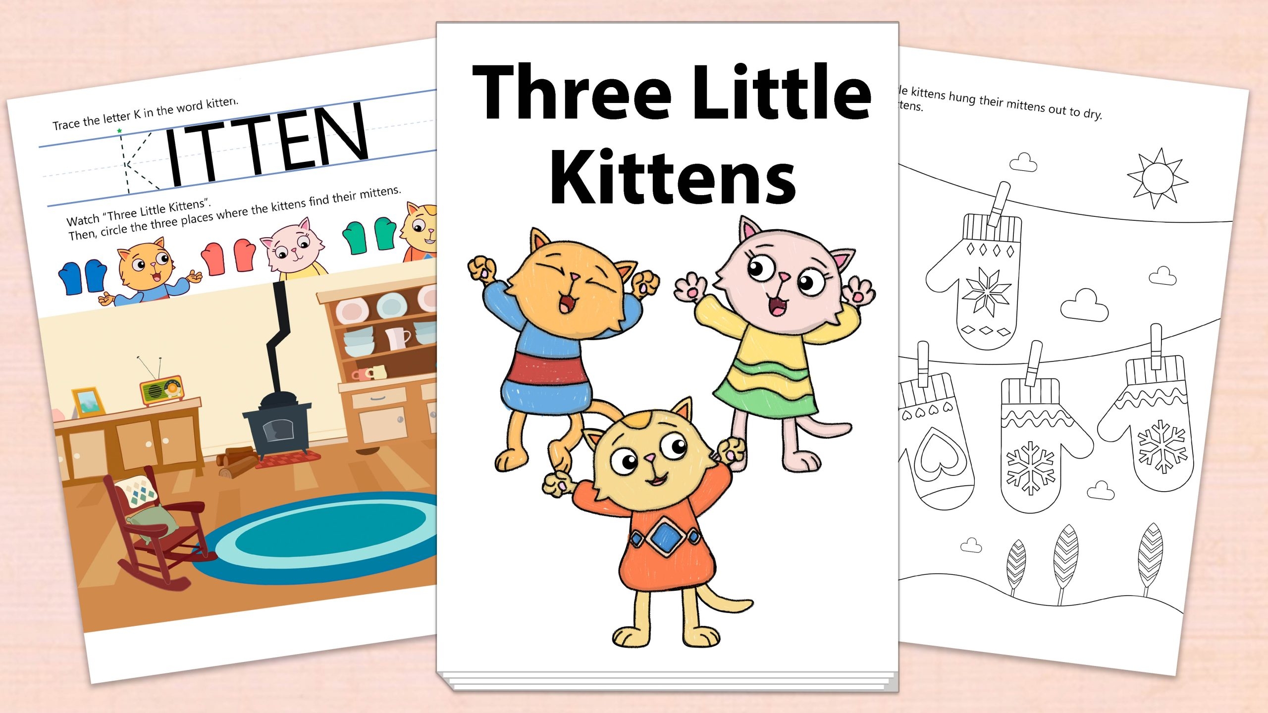 Three Little Kittens Poem Printable