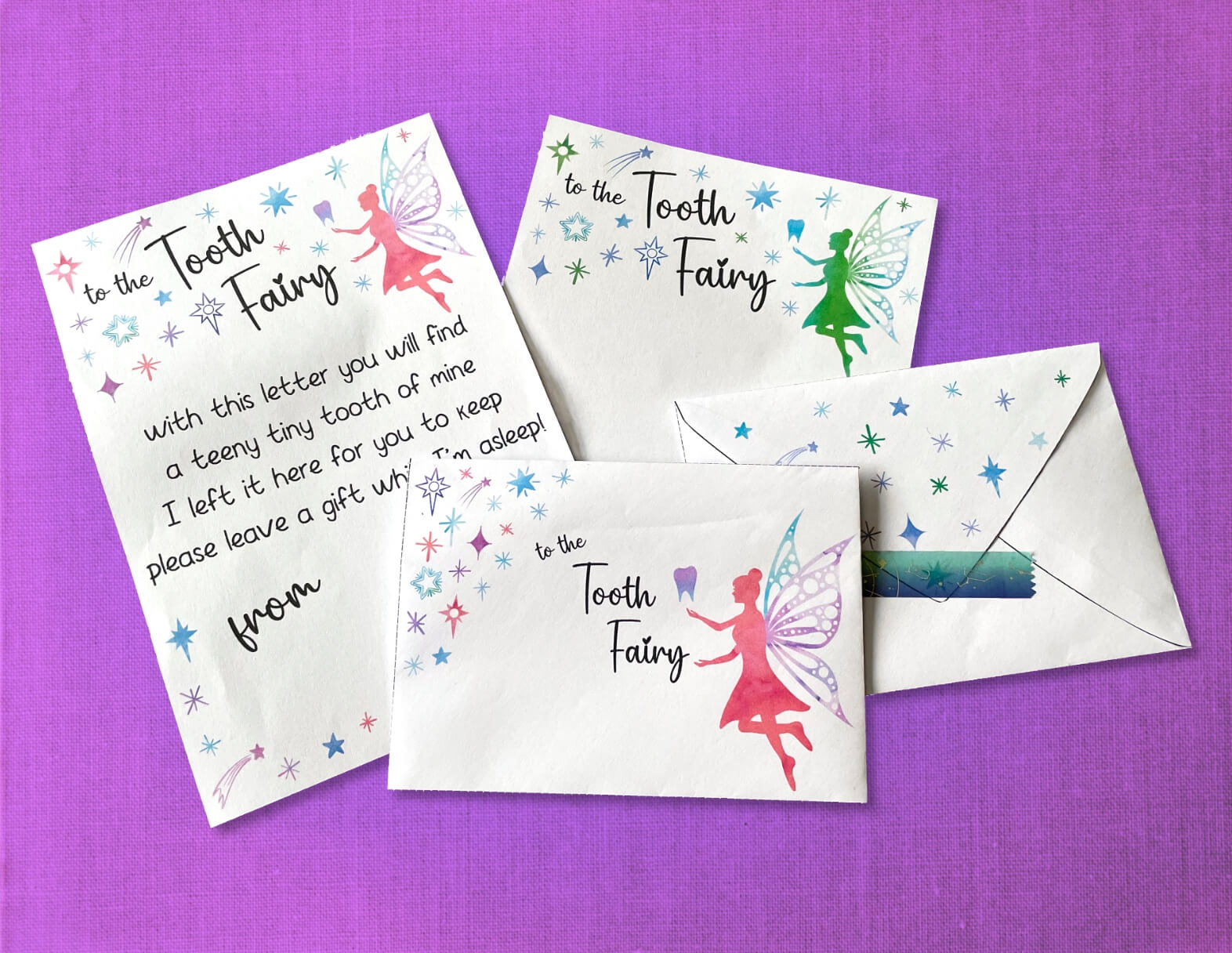 Tooth Fairy Envelope Letter Free Printables Mama Geek