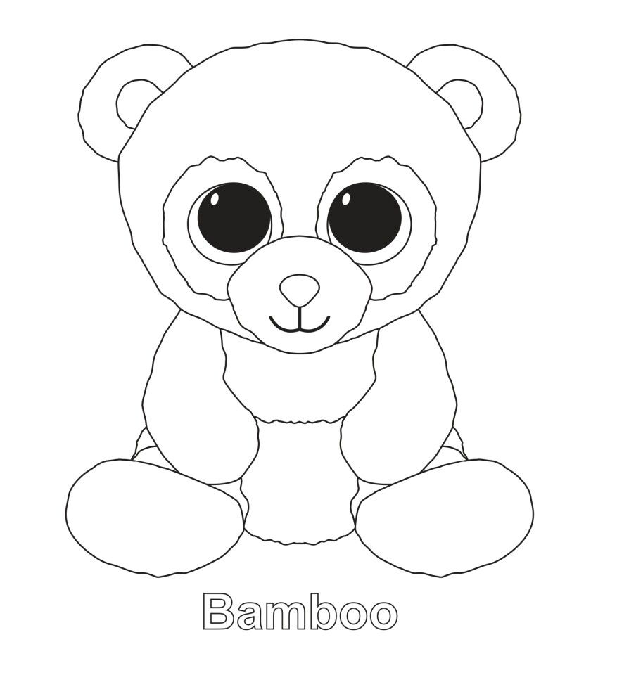Beanie Boos Coloring Pages Printable