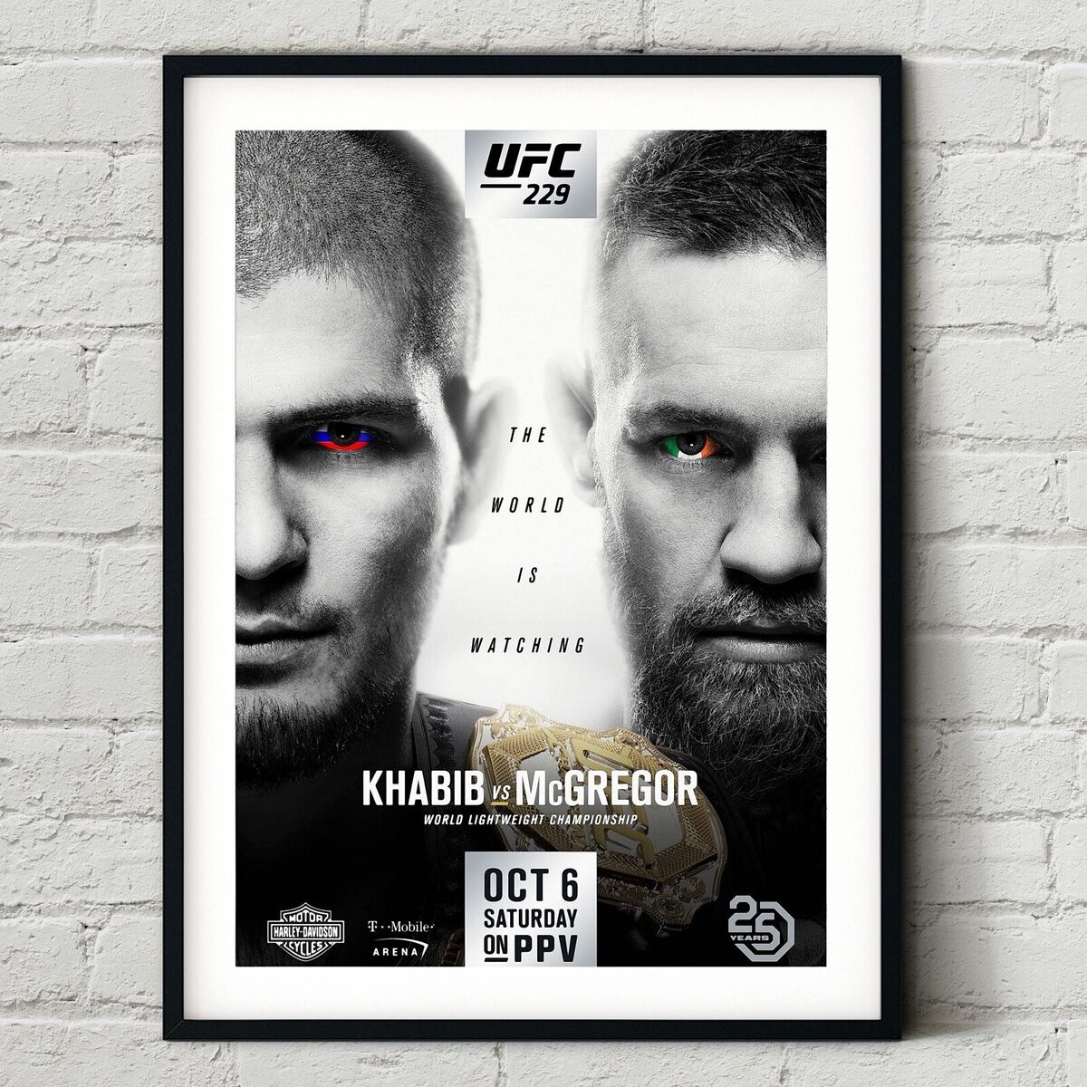 UFC 229 Khabib Nurmagomedov Vs Conor McGregor Fight Poster Wall Art Print Boxing EBay de