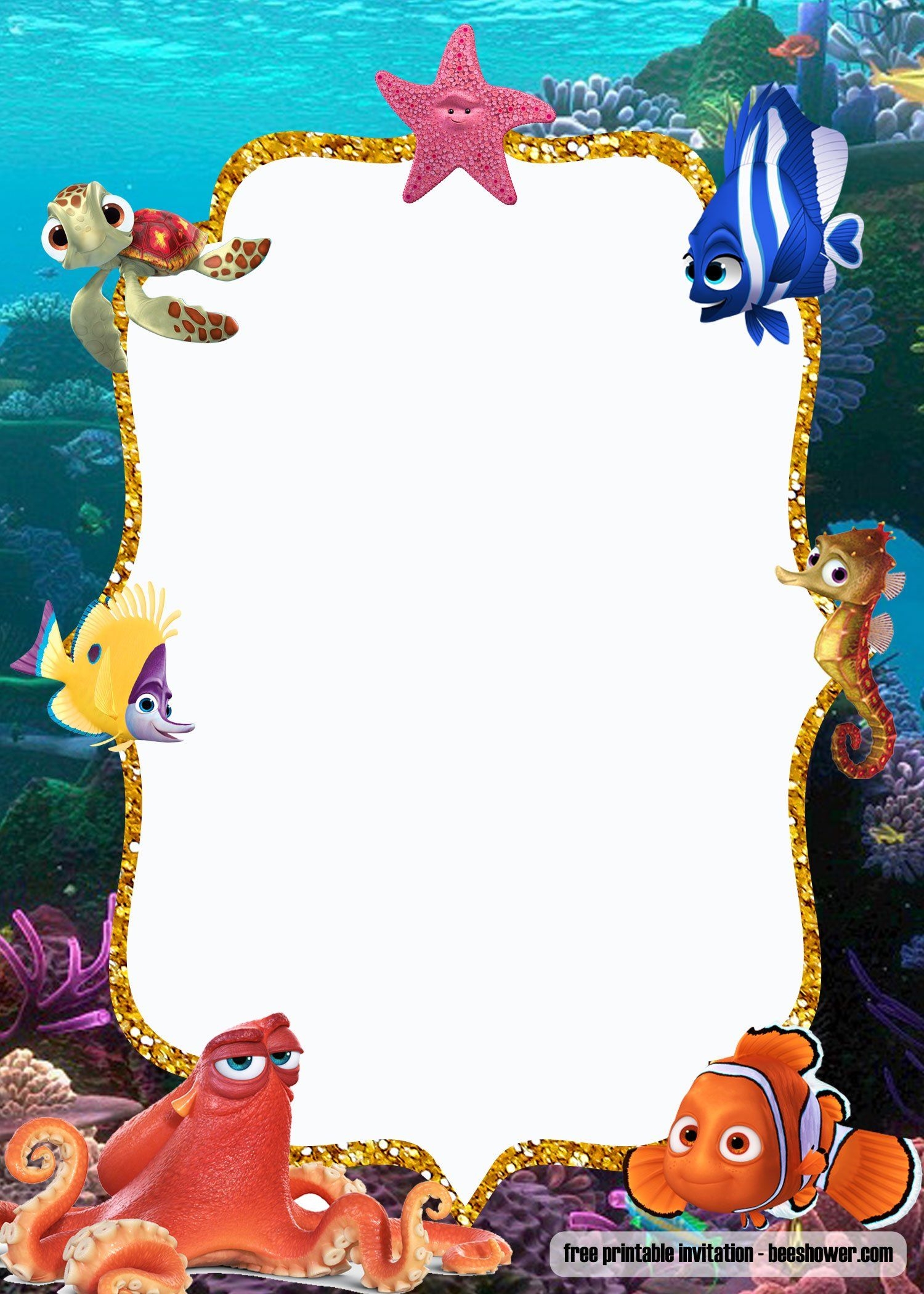 Under The Sea Baby Online Shower Invitation Free Templates