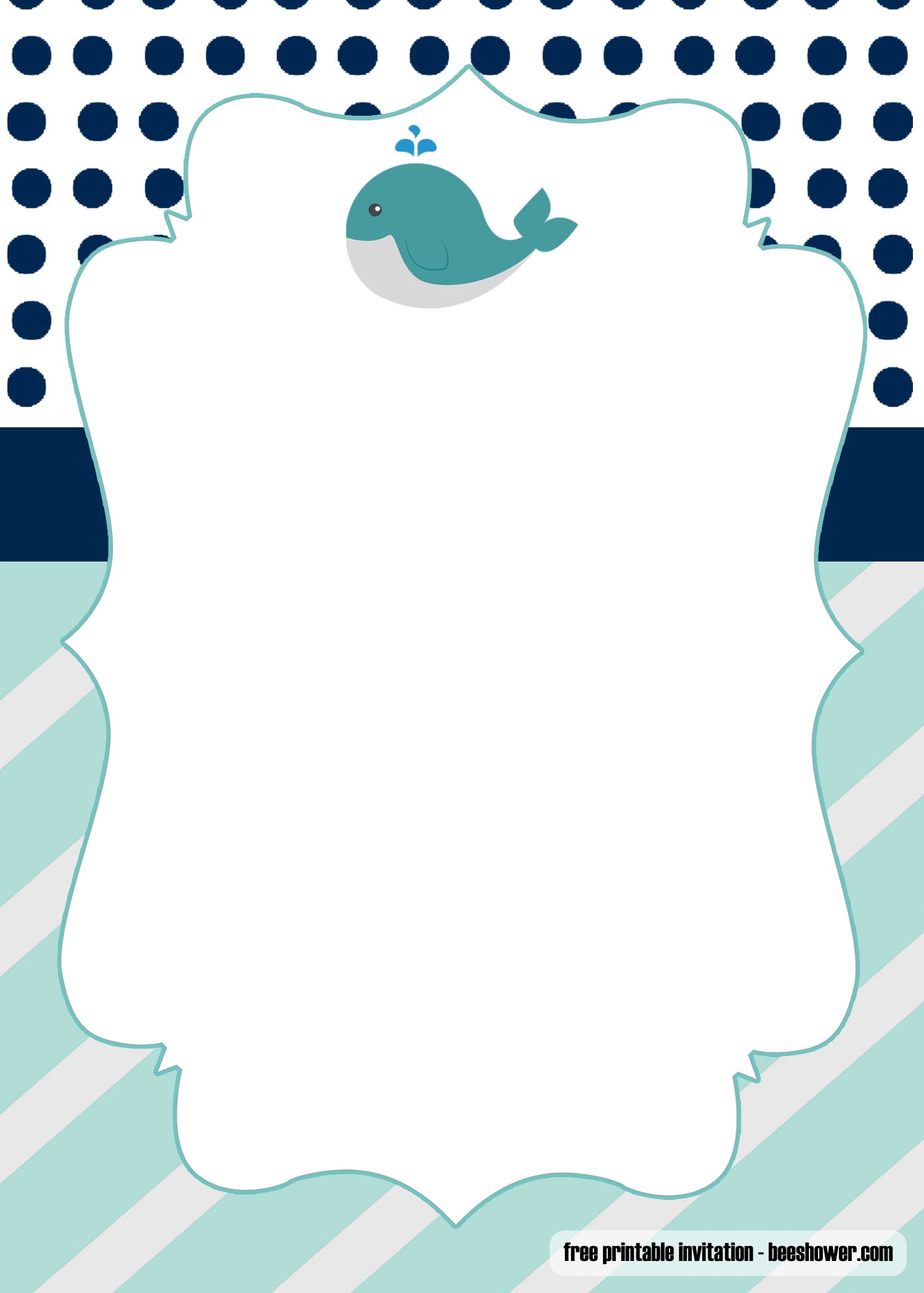 Under The Sea Baby Shower Invitation Free Templates 2025 Www thelordlovesyou