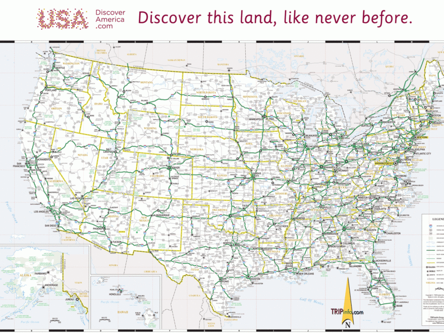USA Road Map