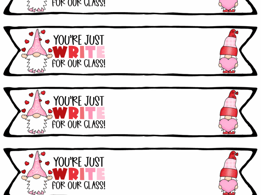 Valentines From Teacher Valentines Cards To Students Valentine s Day Activities A Love Of Teaching Kim Miller