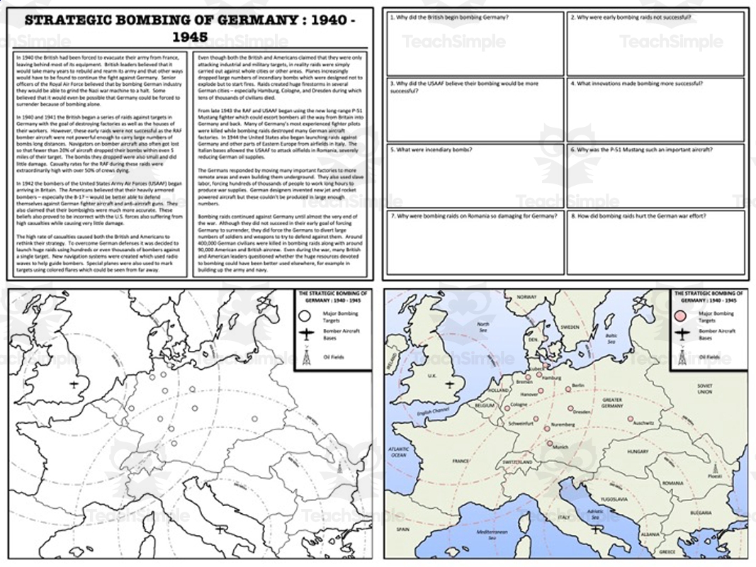 World War 2 Map Worksheets Printables
