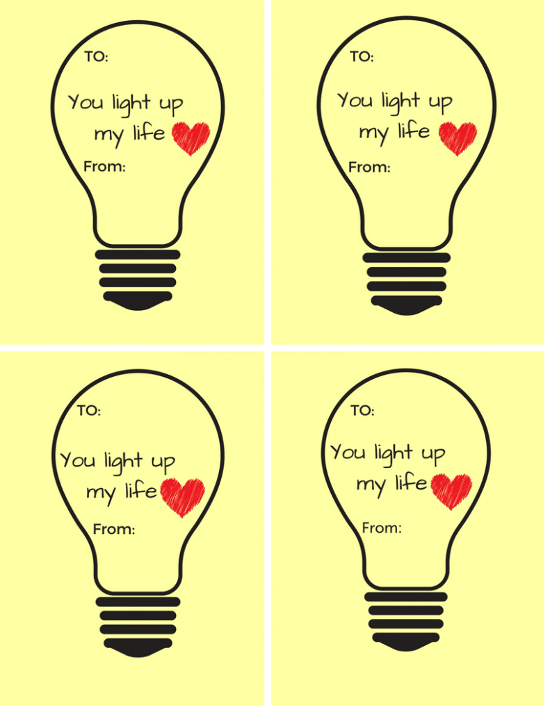 You Light Up My Life Valentine s Day Printable Sparkles To Sprinkles